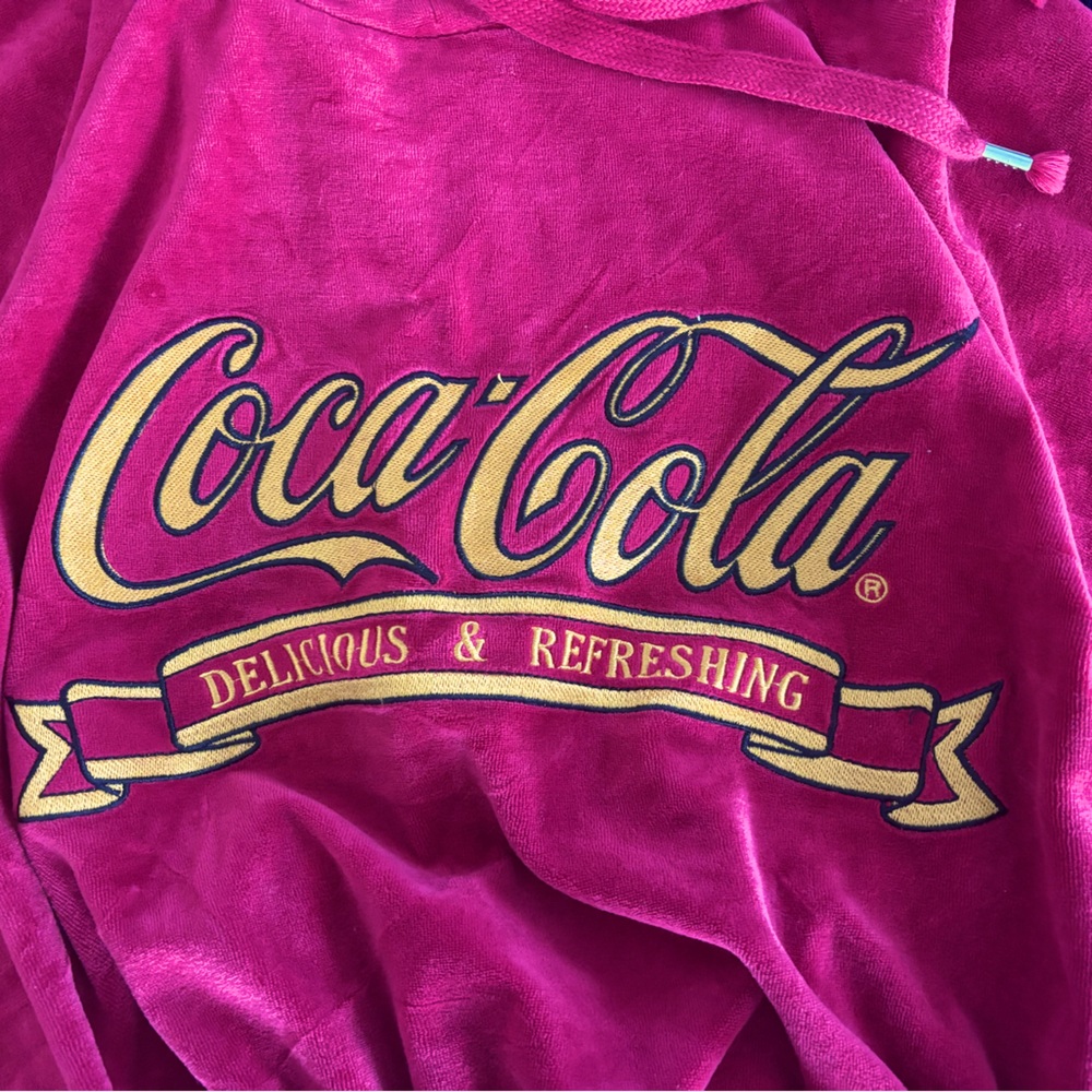 Coca Cola cropped hoodie